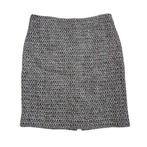 J.‎ Crew Tweed Pencil Skirt Wool Alpaca Blend Beige Gray Womens Size 10